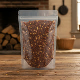 Chili Peppers Crushed (Capsicum Annuum) | The herb/berry/powder/fruit/root/bark that is in the black bowl, i would like it to shown in a plastic stand up resalable pouch that is clear.