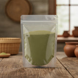 Chinese Mugwort Leaf Powder (Artemisia Argyi) | The herb/berry/powder/fruit/root/bark that is in the black bowl, i would like it to shown in a plastic stand up resalable pouch that is clear.