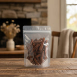 Chinese Salvia Root Pieces (Salvia Miltiorrhiza) | The herb/berry/powder/fruit/root/bark that is in the black bowl, i would like it to shown in a plastic stand up resalable pouch that is clear.