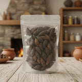 Chinese White Olive Whole (Canarium Album) | The herb/berry/powder/fruit/root/bark that is in the black bowl, i would like it to shown in a plastic stand up resalable pouch that is clear.