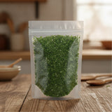 Chives Cut (Allium Schoenoprasum) | The herb/berry/powder/fruit/root/bark that is in the black bowl, i would like it to shown in a plastic stand up resalable pouch that is clear.