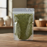Cilantro Leaf Cut (Egyptian) (Coriandrum Sativum) | The herb/berry/powder/fruit/root/bark that is in the black bowl, i would like it to shown in a plastic stand up resalable pouch that is clear.