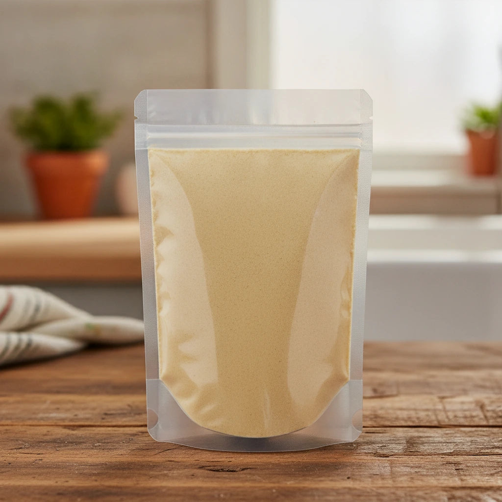 Citrus Bioflavonoid Powder (Citrus Bioflavonoid) | The herb/berry/powder/fruit/root/bark that is in the black bowl, i would like it to shown in a plastic stand up resalable pouch that is clear.
