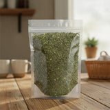 Comfrey Leaf Cut (Symphytum Officinale) | The herb/berry/powder/fruit/root/bark that is in the black bowl, i would like it to shown in a plastic stand up resalable pouch that is clear.