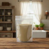Coriander Seed Powder (Coriandrum Sativum) | The herb/berry/powder/fruit/root/bark that is in the black bowl, i would like it to shown in a plastic stand up resalable pouch that is clear.