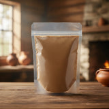 Cornsilk Powder (Zea Mays) | The herb/berry/powder/fruit/root/bark that is in the black bowl, i would like it to shown in a plastic stand up resalable pouch that is clear.