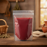 Cranberry Fruit Powder (Accinium Macrovarpon) | The herb/berry/powder/fruit/root/bark that is in the black bowl, i would like it to shown in a plastic stand up resalable pouch that is clear.