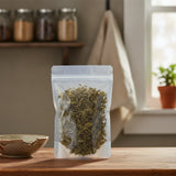 Dandelion Leaf Whole (Taraxacum Mongolicum) | The herb/berry/powder/fruit/root/bark that is in the black bowl, i would like it to shown in a plastic stand up resalable pouch that is clear.
