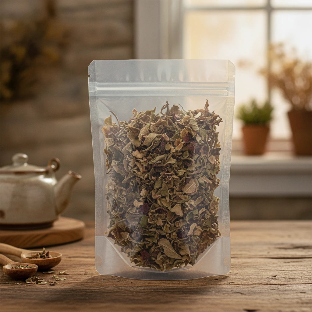 Devil's Hand Flower Whole (Chiranthodendron Pentadactylon) | The herb/berry/powder/fruit/root/bark that is in the black bowl, i would like it to shown in a plastic stand up resalable pouch that is clear.