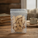 Dong Quai Root Slice (Angelica Sinensis) | The herb/berry/powder/fruit/root/bark that is in the black bowl, i would like it to shown in a plastic stand up resalable pouch that is clear.