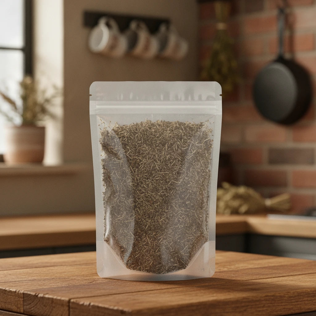 Echinacea Angustifolia Root Cut (Echinacea Angustifolia) | The herb/berry/powder/fruit/root/bark that is in the black bowl, i would like it to shown in a plastic stand up resalable pouch that is clear.