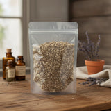 Echinacea Purpurea Leaf Cut (Echinacea Purpurea) | The herb/berry/powder/fruit/root/bark that is in the black bowl, i would like it to shown in a plastic stand up resalable pouch that is clear.