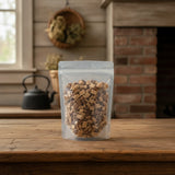Endive Chicory Root Pieces (Cichorium Intybus) | The herb/berry/powder/fruit/root/bark that is in the black bowl, i would like it to shown in a plastic stand up resalable pouch that is clear.