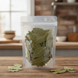Eucalyptus Leaf Whole (Eucalyptus Globulus) | The herb/berry/powder/fruit/root/bark that is in the black bowl, i would like it to shown in a plastic stand up resalable pouch that is clear.