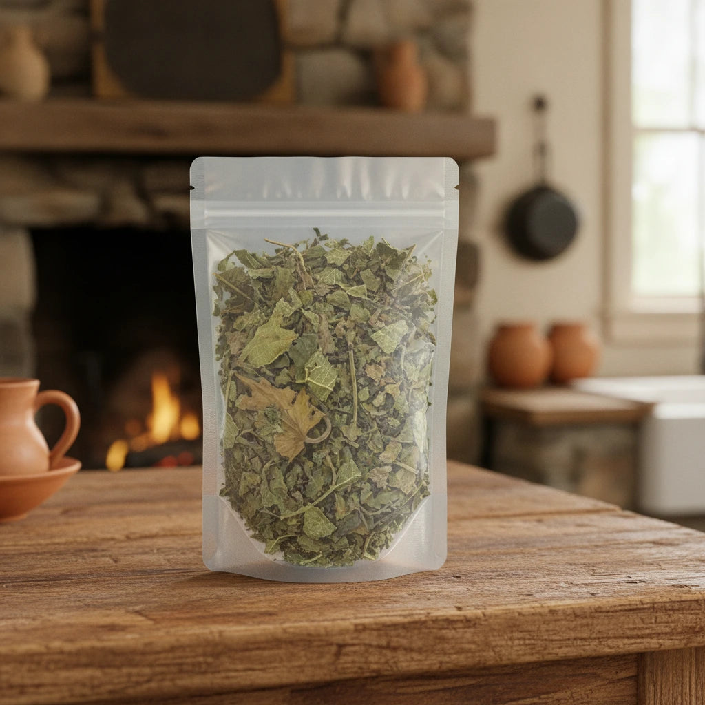 Fig Leaf Whole (Ficus Carica) | The herb/berry/powder/fruit/root/bark that is in the black bowl, i would like it to shown in a plastic stand up resalable pouch that is clear.