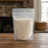 Garlic Salt | The herb/berry/powder/fruit/root/bark that is in the black bowl, i would like it to shown in a plastic stand up resalable pouch that is clear.