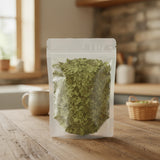 Ginkgo Leaf Cut (Ginkgo Biloba) | The herb/berry/powder/fruit/root/bark that is in the black bowl, i would like it to shown in a plastic stand up resalable pouch that is clear.