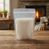Grey Guerande Salt | The herb/berry/powder/fruit/root/bark that is in the black bowl, i would like it to shown in a plastic stand up resalable pouch that is clear.
