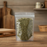 Gymnema Herb Cut (Gymnema Sylvestre) | The herb/berry/powder/fruit/root/bark that is in the black bowl, i would like it to shown in a plastic stand up resalable pouch that is clear.