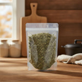 Hawthorn Leaf & Flowers Cut (Crataegus Laevigata) | The herb/berry/powder/fruit/root/bark that is in the black bowl, i would like it to shown in a plastic stand up resalable pouch that is clear.