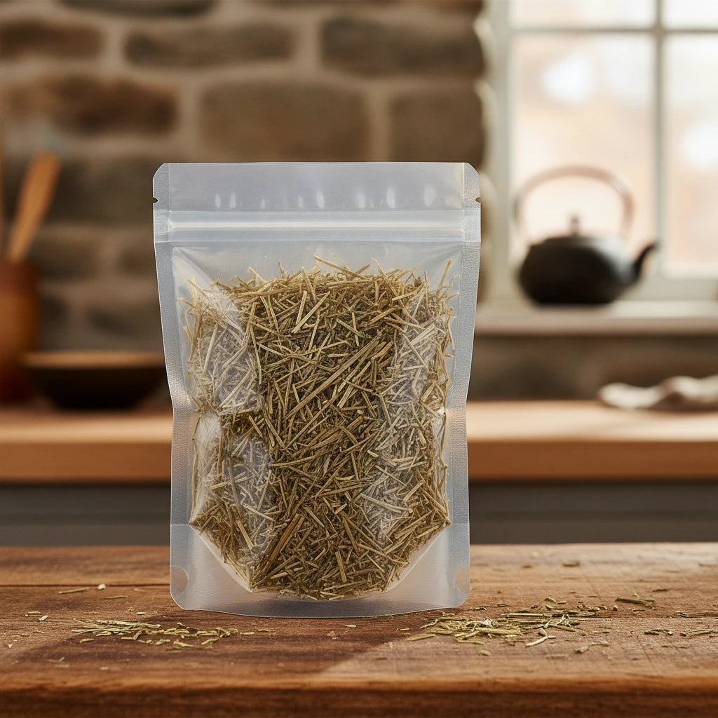 Herb of Rough Melic Whole (Melica Scabrosa) | The herb/berry/powder/fruit/root/bark that is in the black bowl, i would like it to shown in a plastic stand up resalable pouch that is clear.
