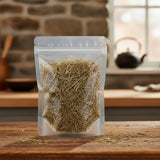 Herb of Rough Melic Whole (Melica Scabrosa) | The herb/berry/powder/fruit/root/bark that is in the black bowl, i would like it to shown in a plastic stand up resalable pouch that is clear.