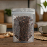 Herbal Moka Java | The herb/powder/tea that is in the black bowl, i would like it to shown in a plastic stand up resalable bag that is clear.