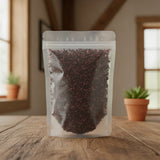 Hibiscus Flowers Cut (Hibiscus Sabdariffa) | The herb/berry/powder/fruit/root/bark that is in the black bowl, i would like it to shown in a plastic stand up resalable pouch that is clear.