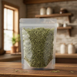 Horsetail Herb Cut (Equisetum Arvense) | The herb/berry/powder/fruit/root/bark that is in the black bowl, i would like it to shown in a plastic stand up resalable pouch that is clear.