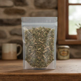 Indian Mallow Herb Whole (Abutilon Indicum) | The herb/berry/powder/fruit/root/bark that is in the black bowl, i would like it to shown in a plastic stand up resalable pouch that is clear.