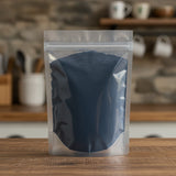 Indigo Powder (Polygonum Tinctorium) | The herb/berry/powder/fruit/root/bark that is in the black bowl, i would like it to shown in a plastic stand up resalable pouch that is clear.