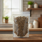 Japanese Dock Herb Whole (Rumex Japonicus) | The herb/berry/powder/fruit/root/bark that is in the black bowl, i would like it to shown in a plastic stand up resalable pouch that is clear.