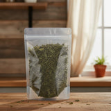 Jiaogulan Herb Whole (Gynostemma Pentaphyllum) | The herb/berry/powder/fruit/root/bark that is in the black bowl, i would like it to shown in a plastic stand up resalable pouch that is clear.