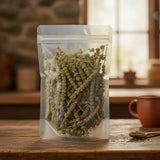 Jing Jie Herb Whole (Schizonepeta Tenuifolia) | The herb/berry/powder/fruit/root/bark that is in the black bowl, i would like it to shown in a plastic stand up resalable pouch that is clear.