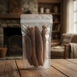 Korean Red Ginseng Whole (Panax Ginseng, Heaven Grade) | The herb/berry/powder/fruit/root/bark that is in the black bowl, i would like it to shown in a plastic stand up resalable pouch that is clear.