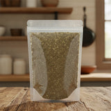 Lady's Mantle Herb Cut (Alchemilla Vulgaris) | The herb/berry/powder/fruit/root/bark that is in the black bowl, i would like it to shown in a plastic stand up resalable pouch that is clear.