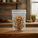 Large-Leaf Gentian Root Pieces (Gentiana Macrophylla) | The herb/berry/powder/fruit/root/bark that is in the black bowl, i would like it to shown in a plastic stand up resalable pouch that is clear.
