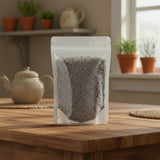 Lavender Flowers Whole (Lavandula Angustifolia) | The herb/berry/powder/fruit/root/bark that is in the black bowl, i would like it to shown in a plastic stand up resalable pouch that is clear.