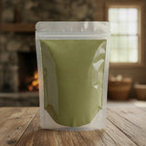 Lemon Balm Powder (Melissa Officinalis) | The herb/berry/powder/fruit/root/bark that is in the black bowl, i would like it to shown in a plastic stand up resalable pouch that is clear.