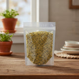 Lemon Pepper Spice Blend | The herb/berry/powder/fruit/root/bark that is in the black bowl, i would like it to shown in a plastic stand up resalable pouch that is clear.