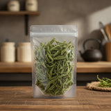 Lemon Verbena Leaf Whole (Aloysia Triphylla) | The herb/berry/powder/fruit/root/bark that is in the black bowl, i would like it to shown in a plastic stand up resalable pouch that is clear.
