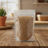 Light Wheat Grain Whole (Triticum Aestivum) | The herb/berry/powder/fruit/root/bark/seeds that is in the black bowl, i would like it to shown in a plastic stand up resalable pouch that is clear.