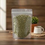 Linden Leaf & Flower Cut (Tilia Vulgaris) | The herb/berry/powder/fruit/root/bark that is in the black bowl, i would like it to shown in a plastic stand up resalable pouch that is clear.