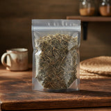 Liver Herbal Tea | The herb/powder/tea that is in the black bowl, i would like it to shown in a plastic stand up resalable bag that is clear.