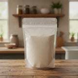 Lotus Seed Powder (Nelumbo Nucifera) | The herb/berry/powder/fruit/root/bark that is in the black bowl, i would like it to shown in a plastic stand up resalable pouch that is clear.