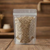 Lovage Root Cut (Levisticum Officinale) | The herb/berry/powder/fruit/root/bark that is in the black bowl, i would like it to shown in a plastic stand up resalable pouch that is clear.
