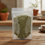 Lungwort Herb Cut (Sticta Pulmonaria) | The herb/berry/powder/fruit/root/bark that is in the black bowl, i would like it to shown in a plastic stand up resalable pouch that is clear.