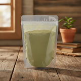 Mexican Honeysuckle Herb Powder (Justicia Spicigera) | The herb/berry/powder/fruit/root/bark that is in the black bowl, i would like it to shown in a plastic stand up resalable pouch that is clear.