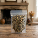 Mexican Honeysuckle Herb Whole (Justicia Spicigera) | The herb/berry/powder/fruit/root/bark that is in the black bowl, i would like it to shown in a plastic stand up resalable pouch that is clear.