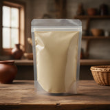 Mexican Thistle Herb Powder (Eryngium Carlinae) | The herb/berry/powder/fruit/root/bark that is in the black bowl, i would like it to shown in a plastic stand up resalable pouch that is clear.